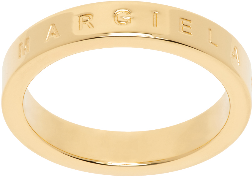 Gold Minimal Logo Ring
