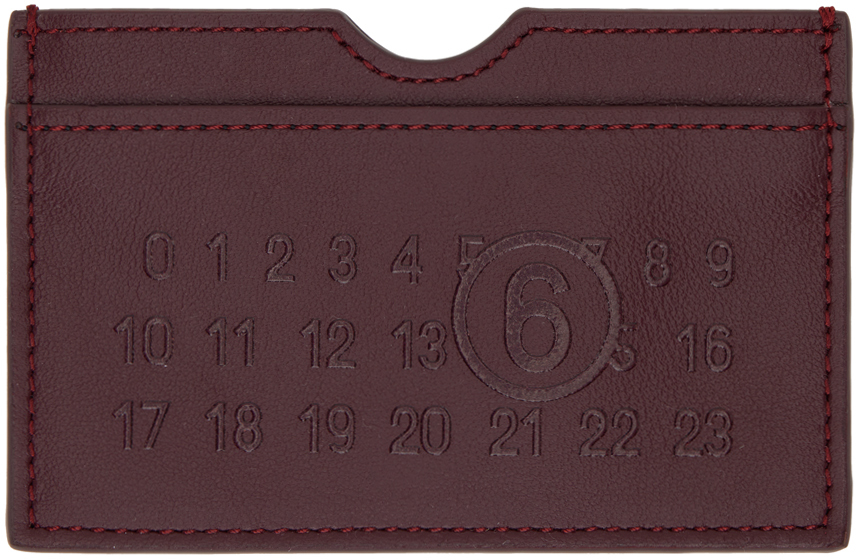 Burgundy Numeric Card Holder
