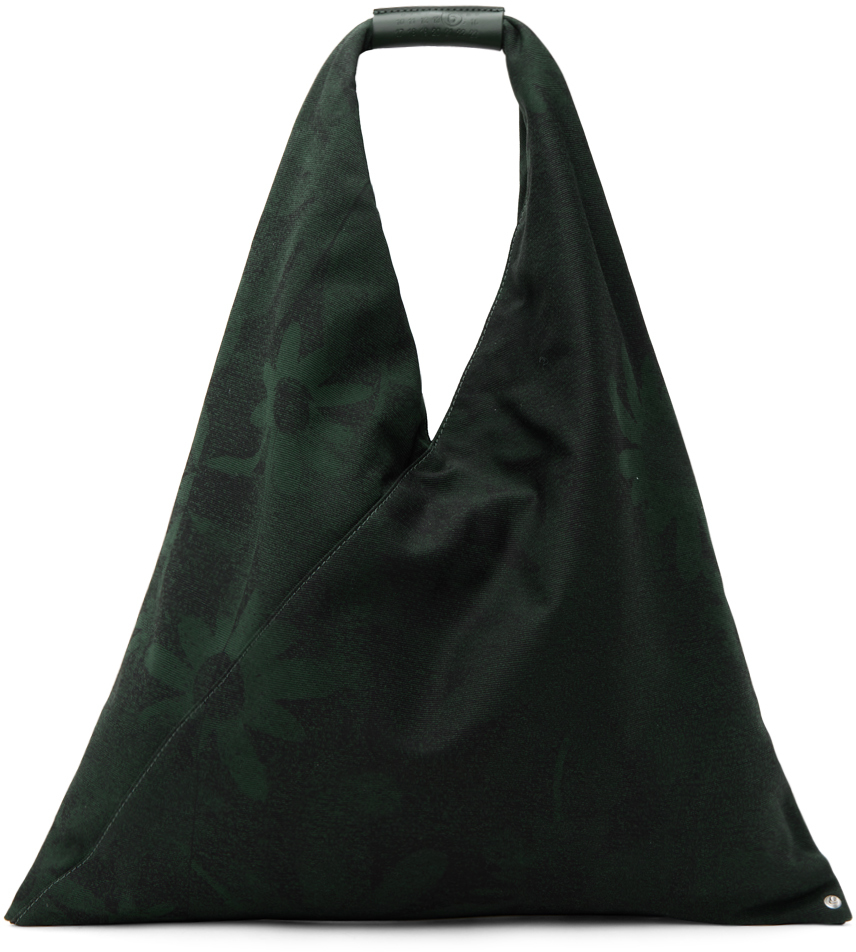 Mm6 Maison Margiela Brown & Green Triangle Tote In H8640 Brown/green