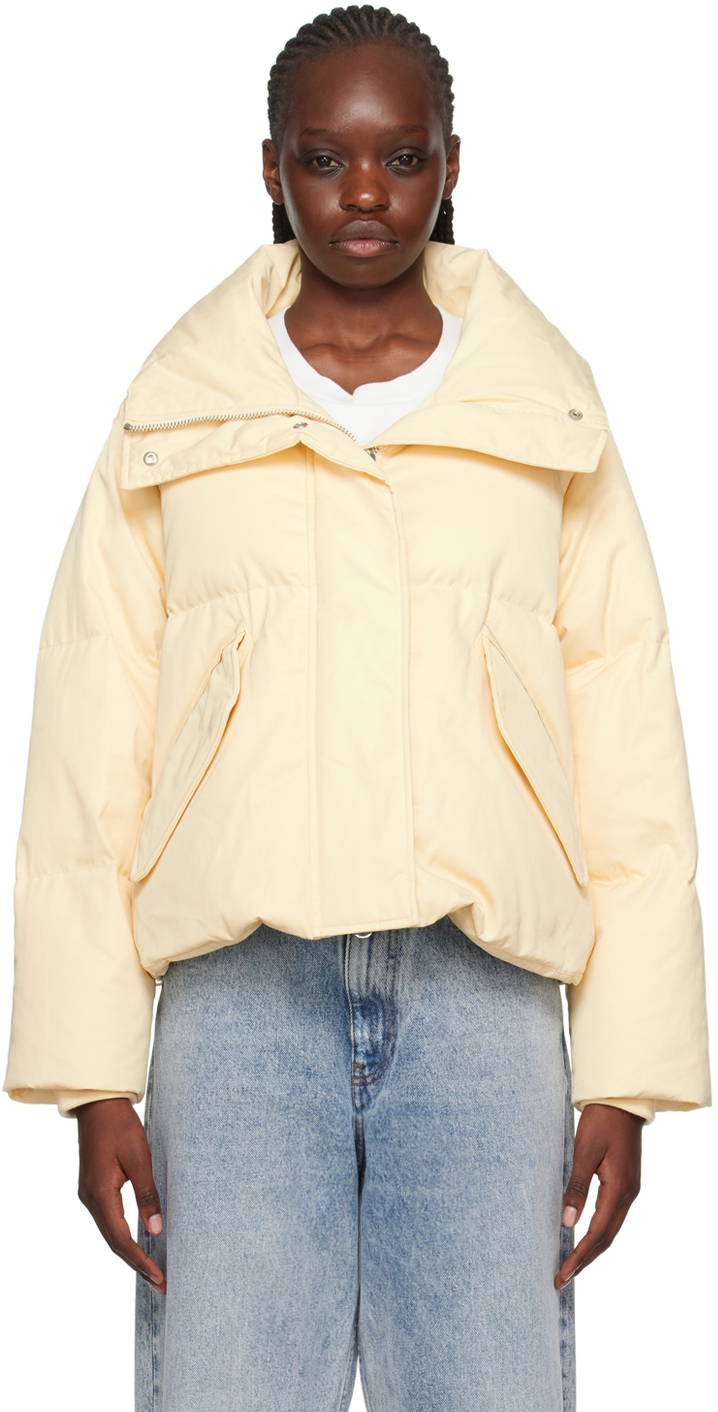 Beige Oversize Down Jacket