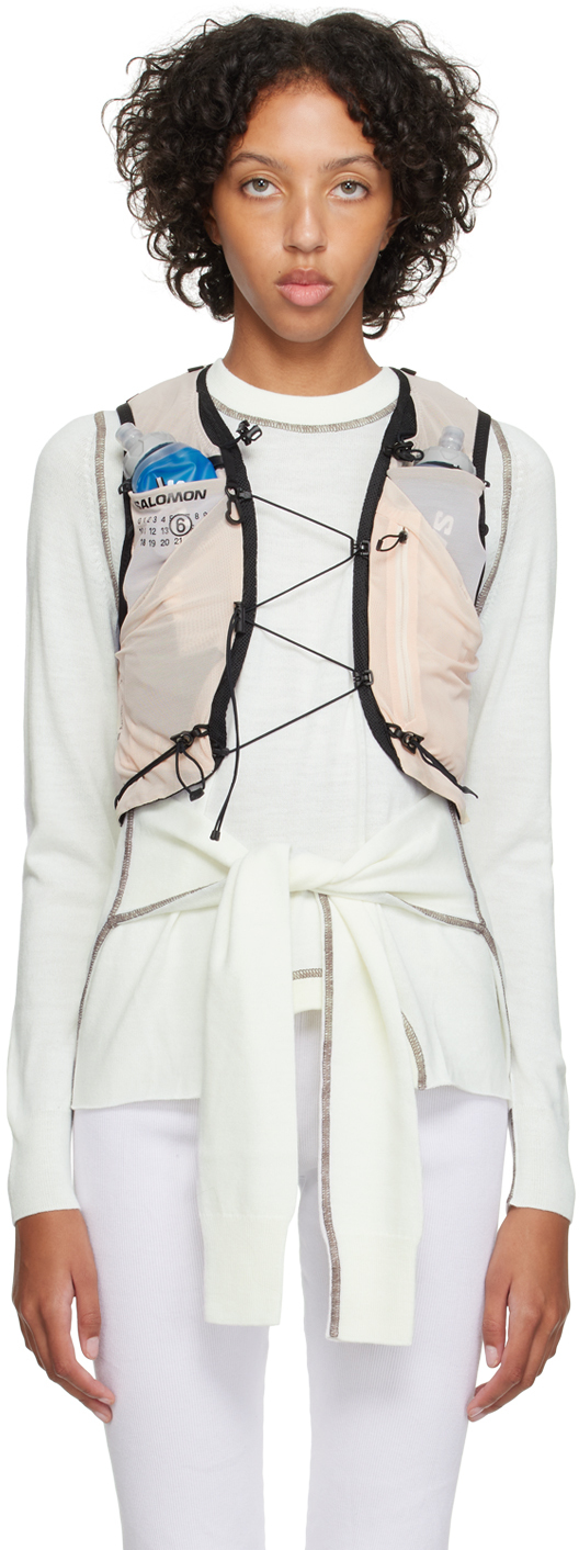 MM6 Maison Margiela: Off-White & Black Salomon Edition Vest