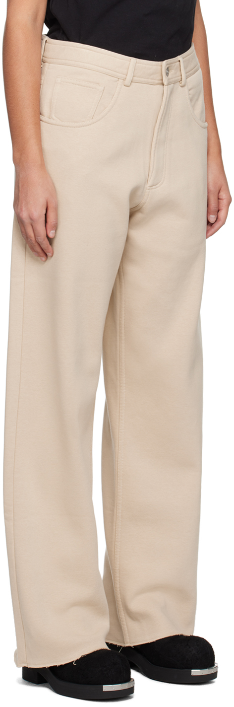 MM6 MAISON MARGIELA BEIGE FIVE-POCKET JEANS