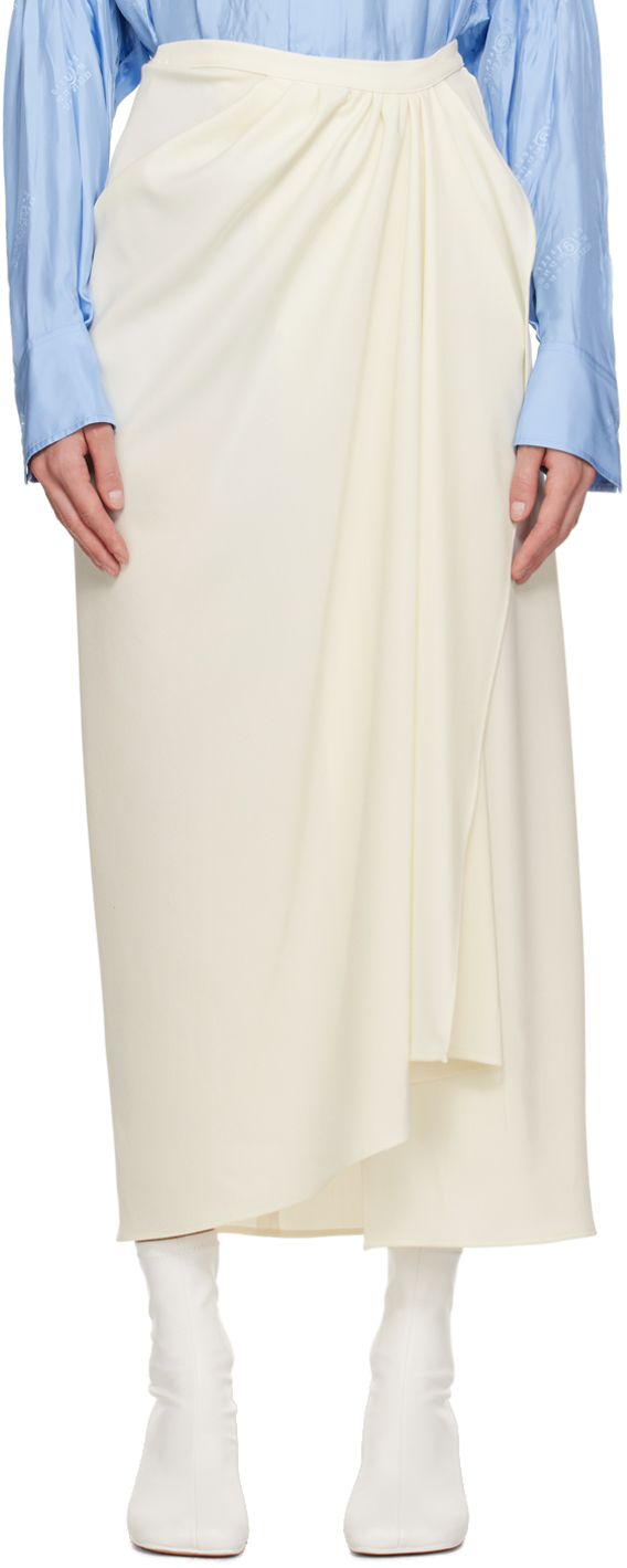 Off-White Wrap Maxi Skirt