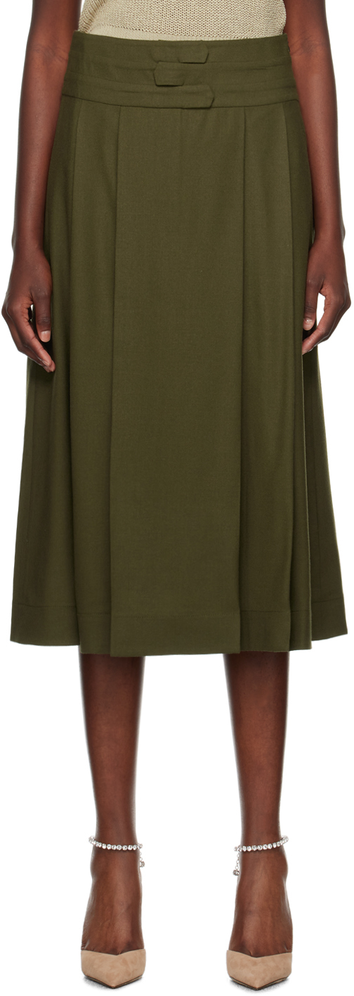 Aya Muse Green Pieri Maxi Skirt