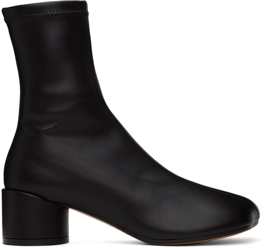 Black Anatomic Stretch Ankle Boots