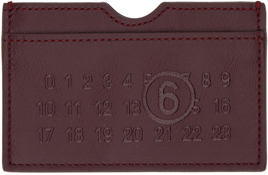 Burgundy Numeric Card Holder