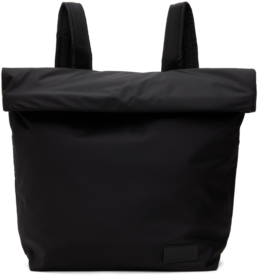 MM6 Maison Margiela: Black Utility Backpack | SSENSE