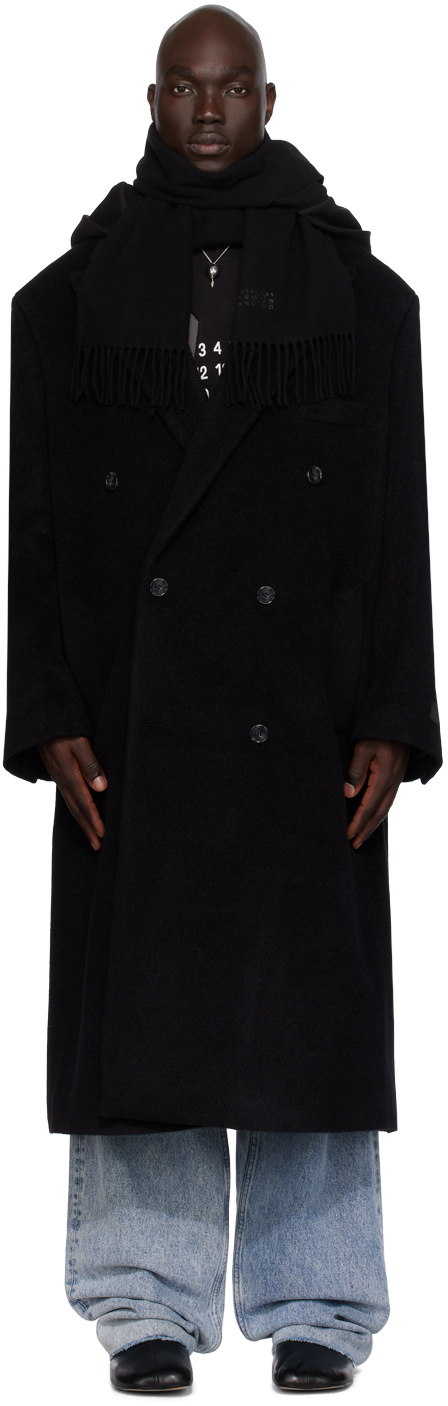 MM6 MAISON MARGIELA BLACK TAILORED COAT