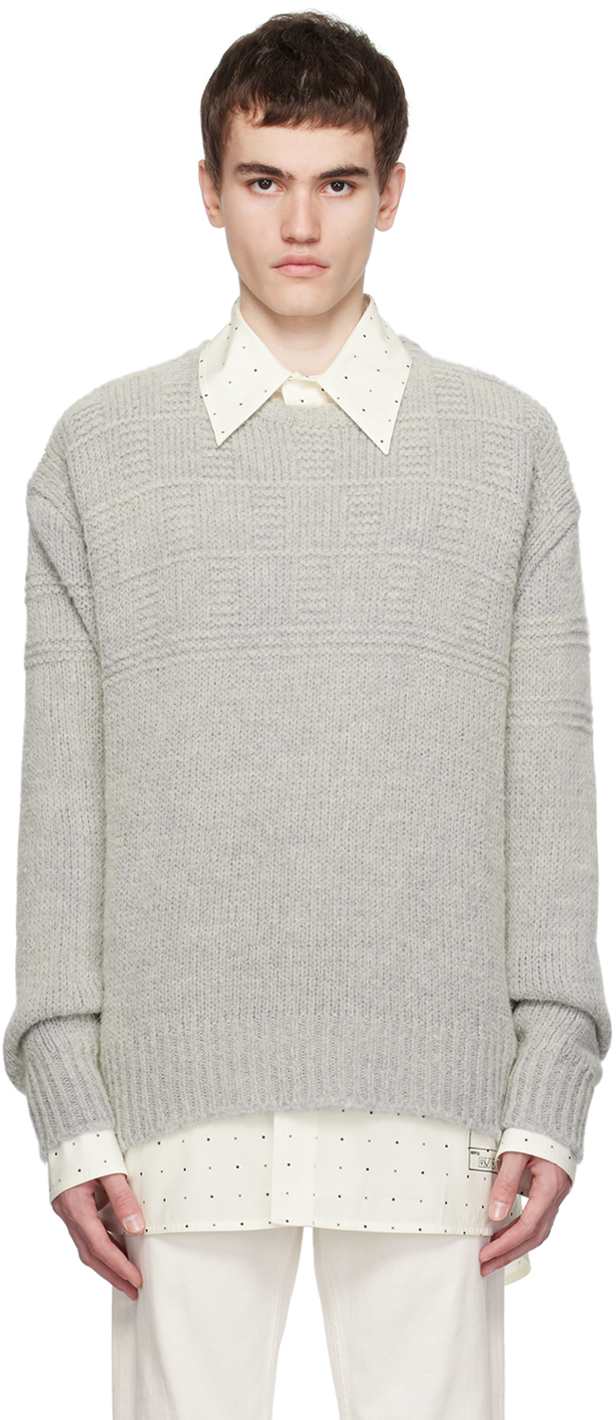 MM6 Maison Margiela: Taupe Crewneck Sweater | SSENSE