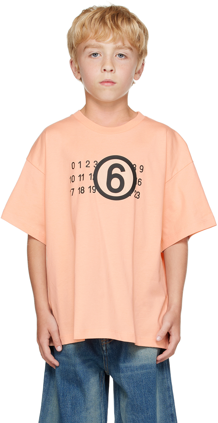MM6 Maison Margielaのキッズ｜ピンク クルーネックTシャツがセール中