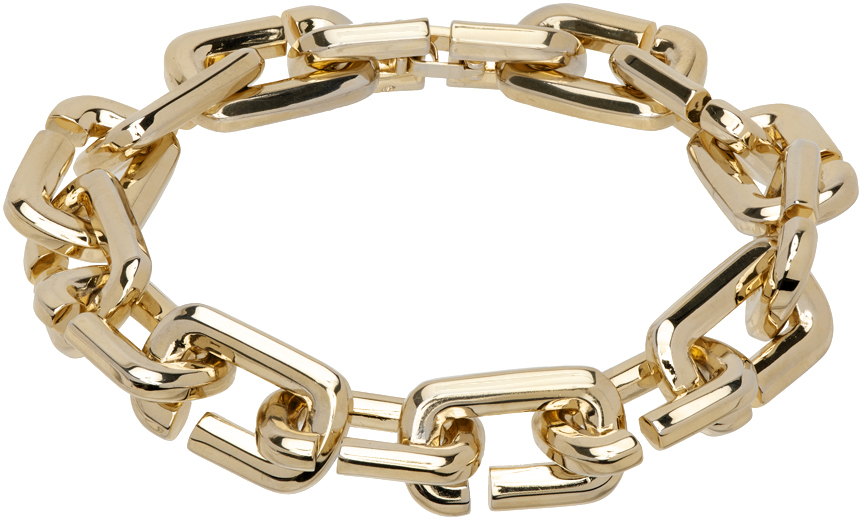 Marc Jacobs Gold 'The J Marc Chain Link' Bracelet