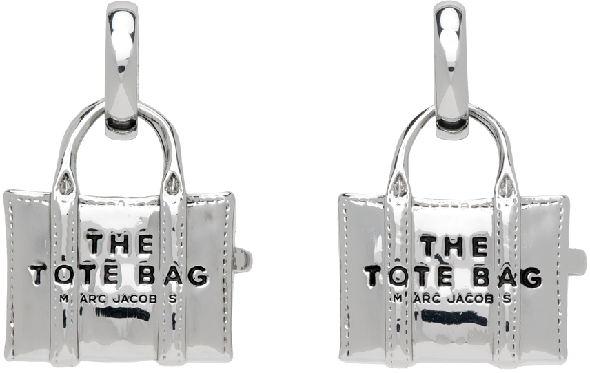 【関税込み】Tote Bag Earrings - Marc Jacobs - l - Silver Marc Jacobs Silver Tote Bag Earrings | eBay
