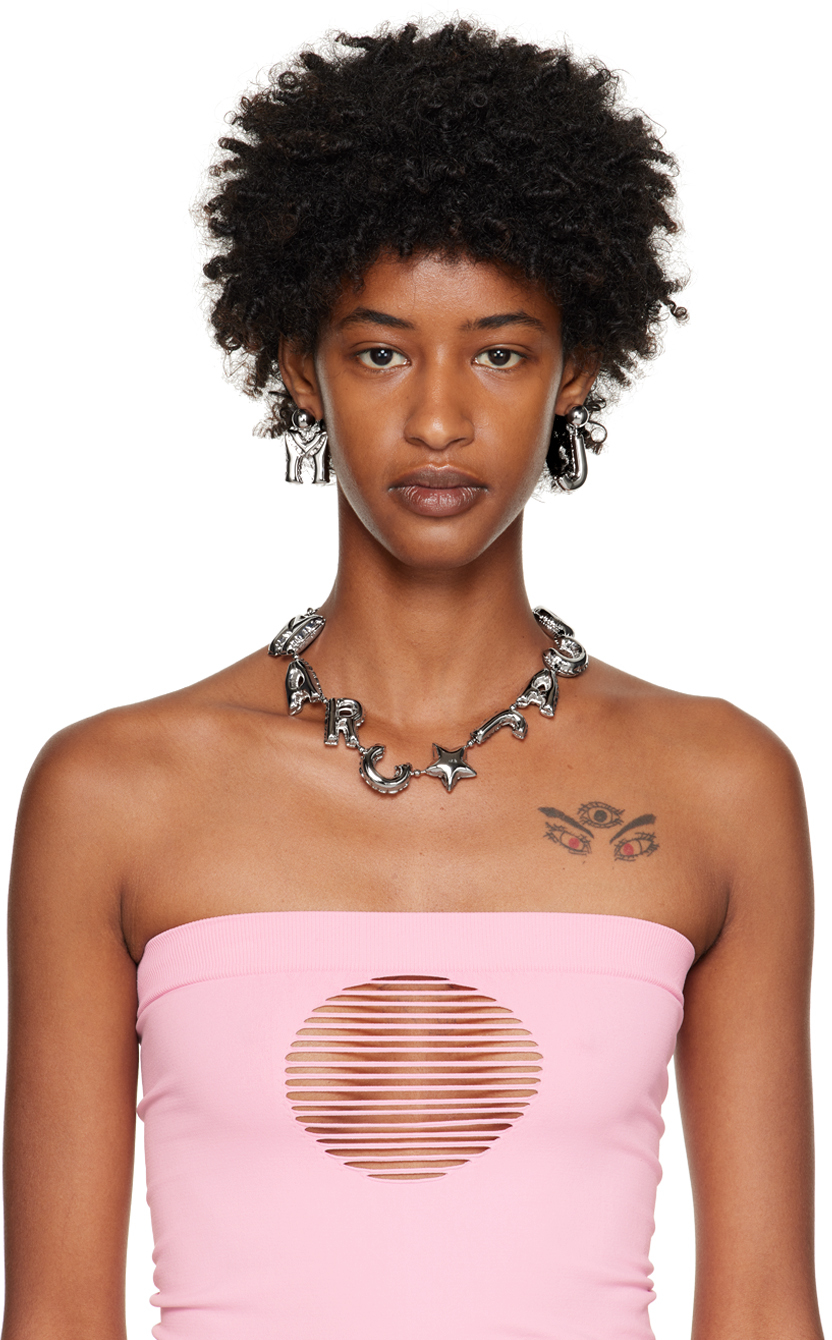 Marc Jacobs Silver Balloon Necklace In 040 Silver | ModeSens