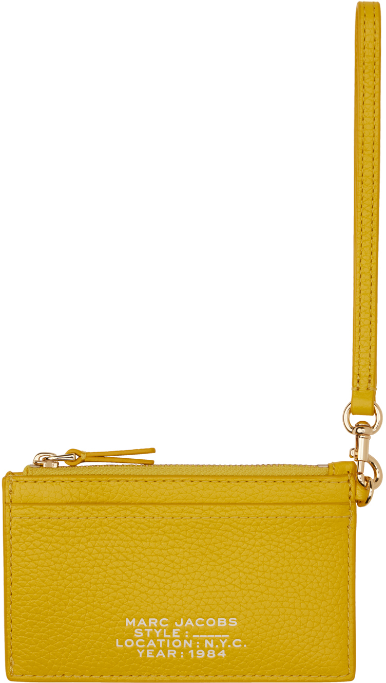 Marc Jacobs The Top Zip Wristlet Wallet In Yellow