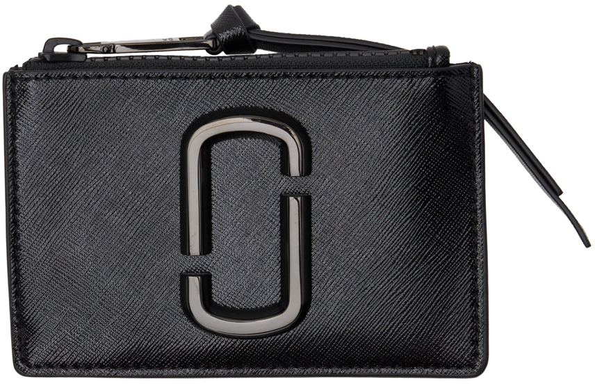 Snapshot leather wallet Marc Jacobs Black in Leather - 31855869