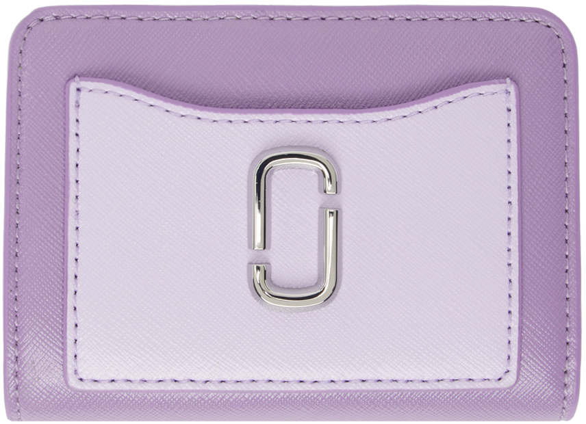 Marc Jacobs Purple 'the Mini Compact' Wallet In 540 Lavender Multi