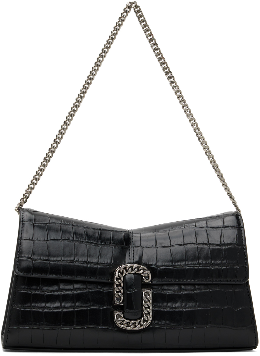 Shop Marc Jacobs Black 'the St. Marc Convertible' Clutch In 001 Black