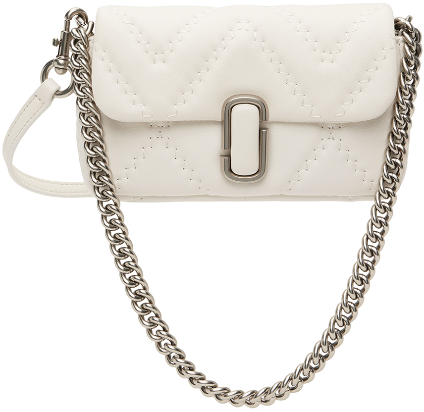 White Mini 'The Quilted Leather J Marc' Shoulder Bag