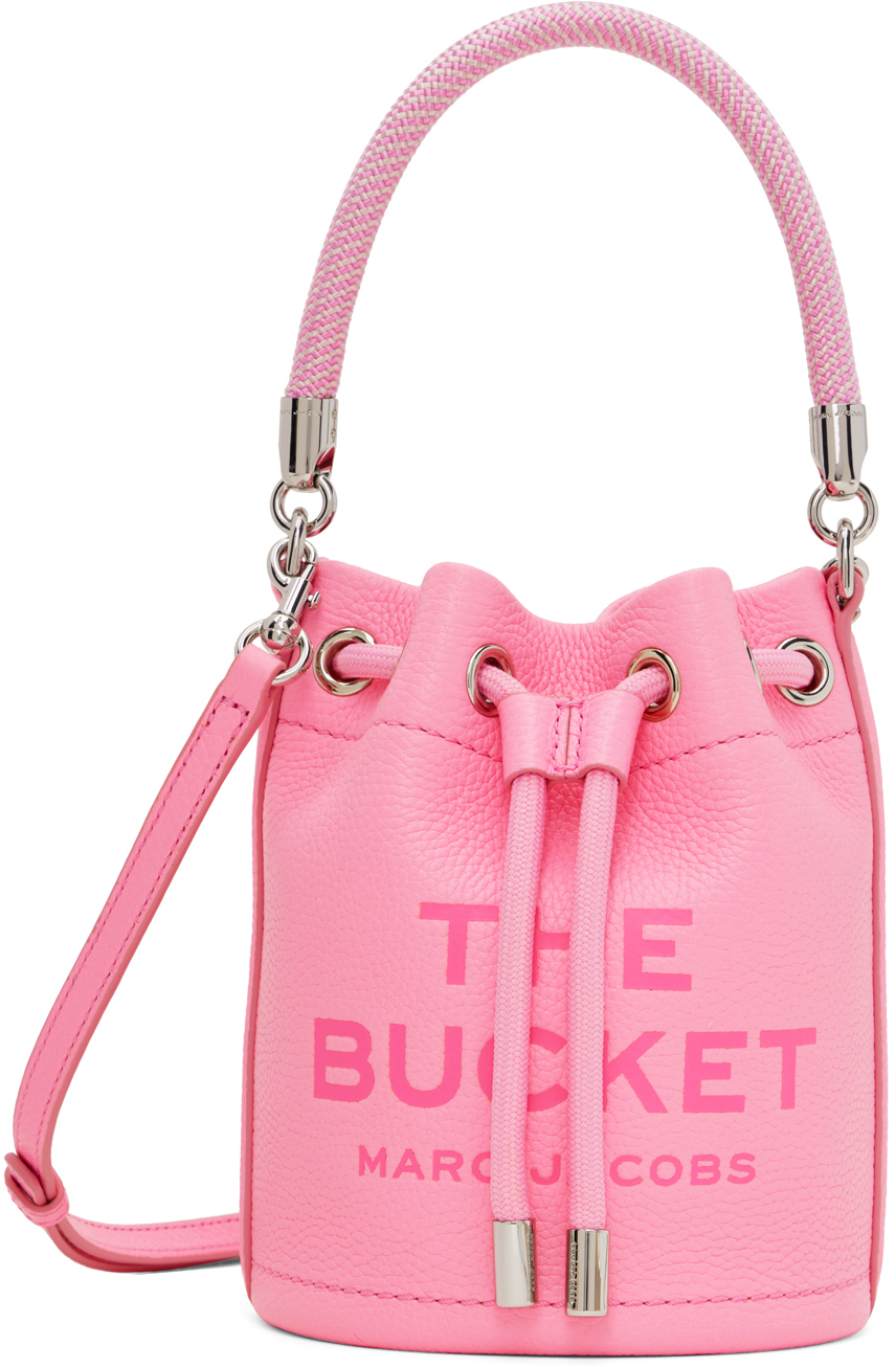 Marc Jacobs Pink 'The Leather Mini Bucket' Bag
