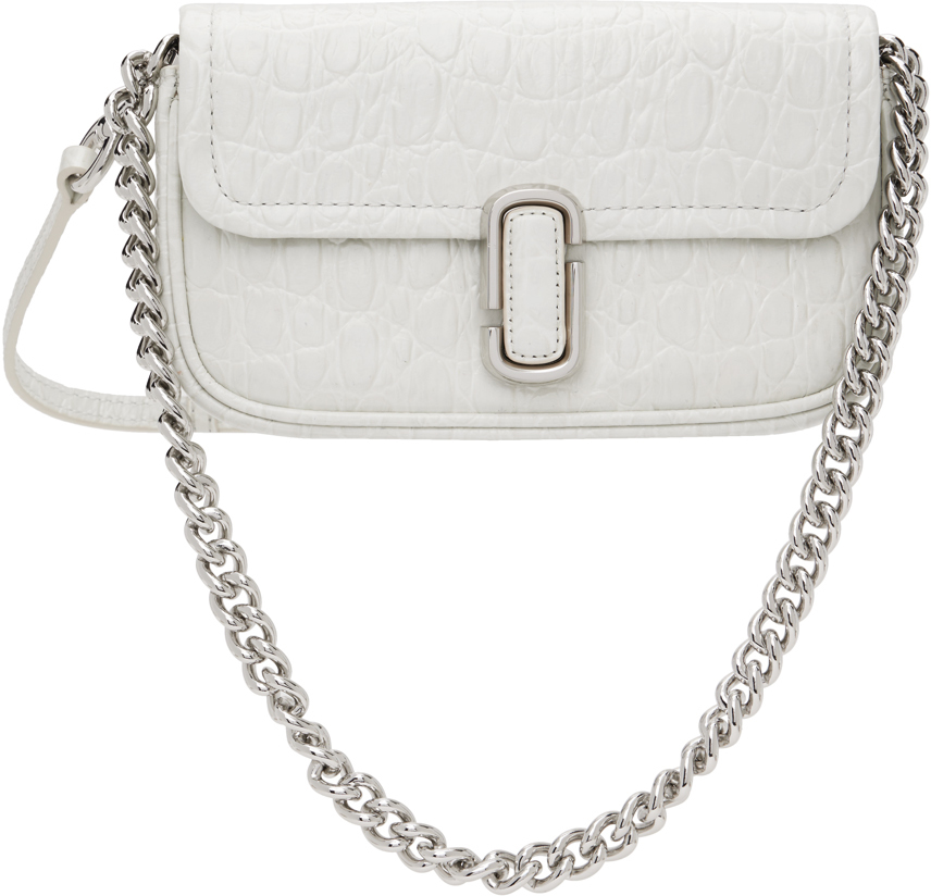 Marc Jacobs The J Marc Mini Bag White/silver In 188