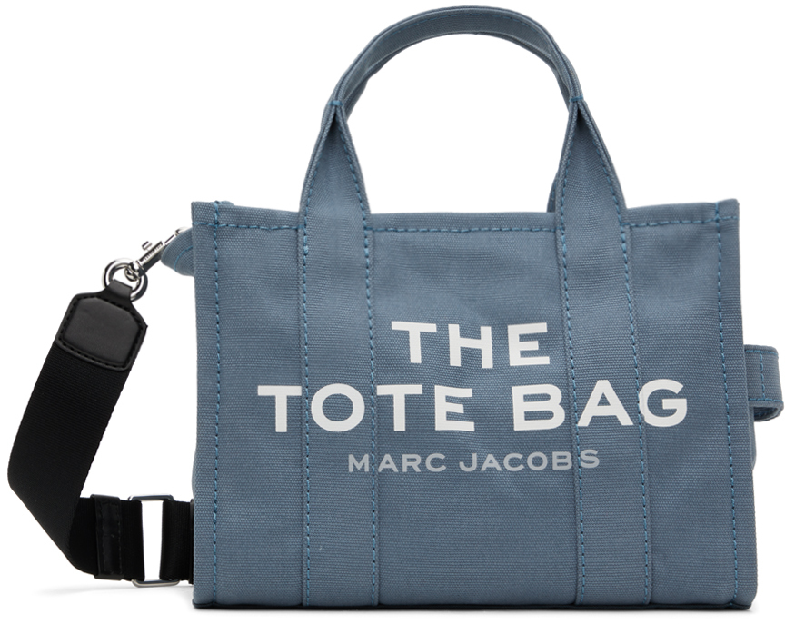 Marc Jacobs The Mini Tote Canvas Bag In 481 Blue Shadow