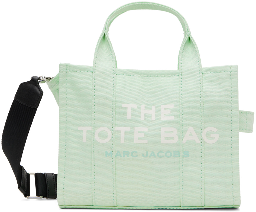 Shop Marc Jacobs Blue 'the Small Tote Bag' Tote In 441 Seafoam