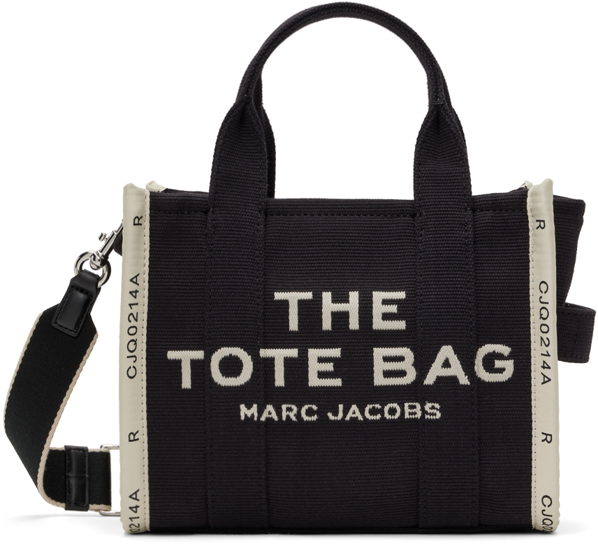 Marc Jacobs: Black 'The Jacquard Small' Tote | SSENSE Canada