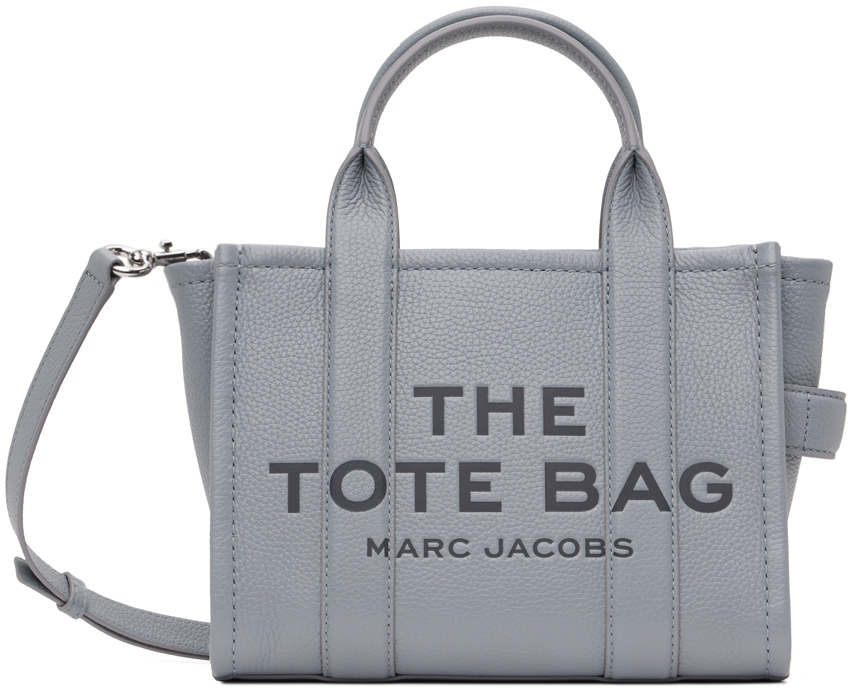 Marc Jacobs: Gray 'The Leather Small' Tote | SSENSE