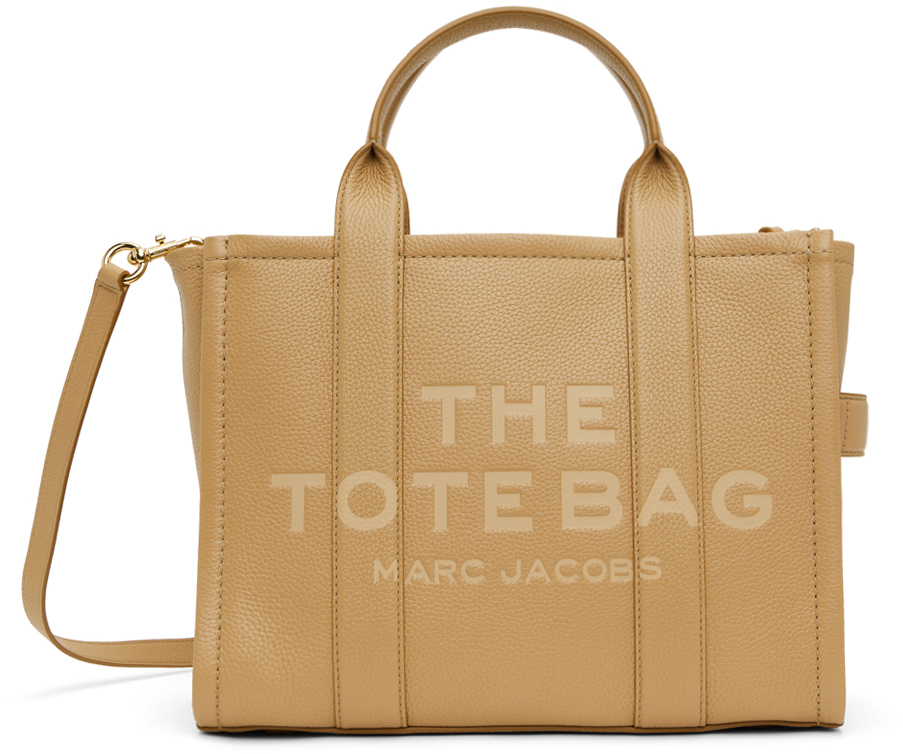 Marc Jacobs Tan 'The Leather Medium Tote Bag' Tote