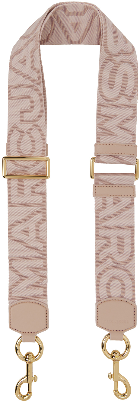 Marc Jacobs: Pink 'The Outline Logo' Shoulder Strap