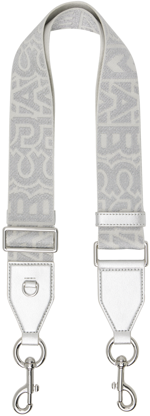 Marc Jacobs Black Monogram Embossed Leather Shoulder Strap Marc Jacobs