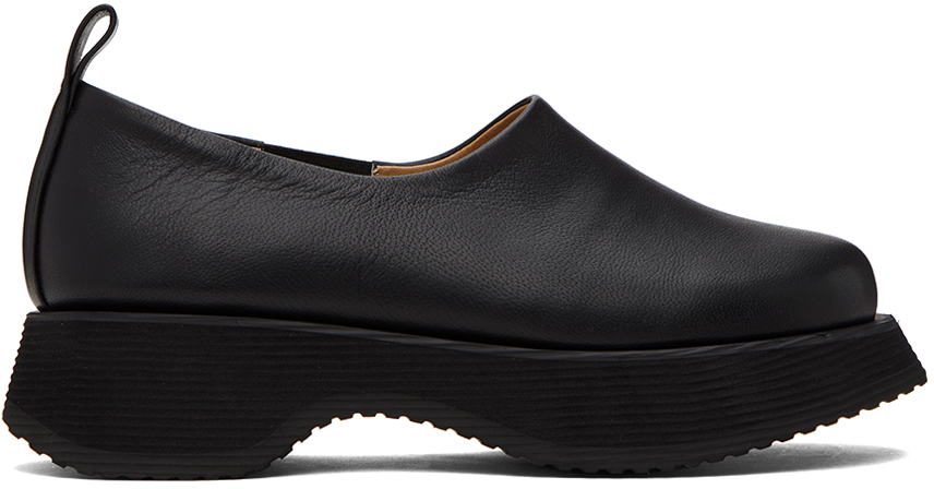 Black Platform Clean Loafers