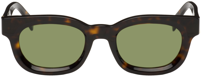 Shop Retrosuperfuture Tortoiseshell Sempre Sunglasses In 3627