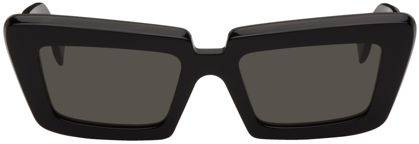Shop Retrosuperfuture Black Coccodrillo Sunglasses