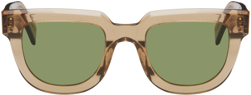 Retrosuperfuture Brown Serio Sunglasses In Cola Green