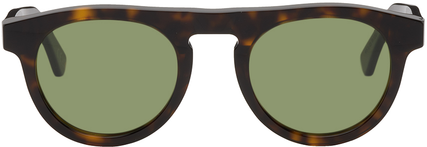 Retrosuperfuture Racer 3627 Round-frame Sunglasses In Green