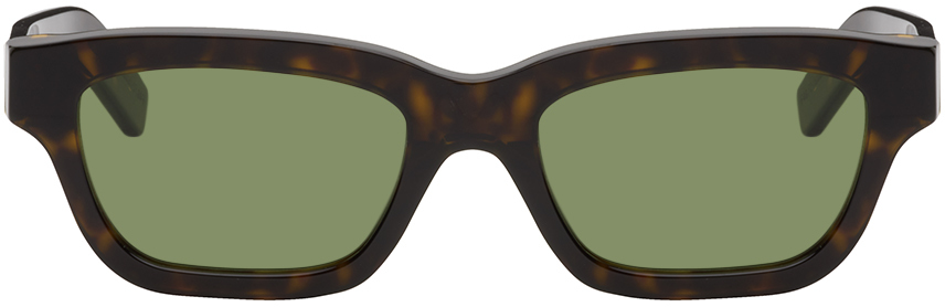 Retrosuperfuture Tortoiseshell Milano Sunglasses In Black