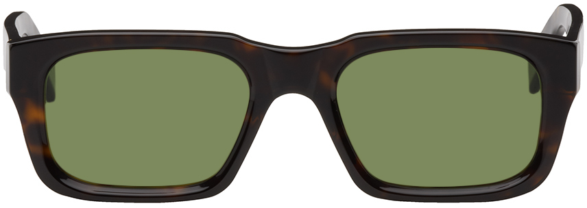 Retrosuperfuture Tortoiseshell Augusto Sunglasses In Green