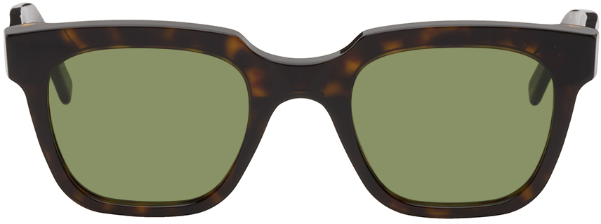 Retrosuperfuture Tortoiseshell Giusto Sunglasses In Green
