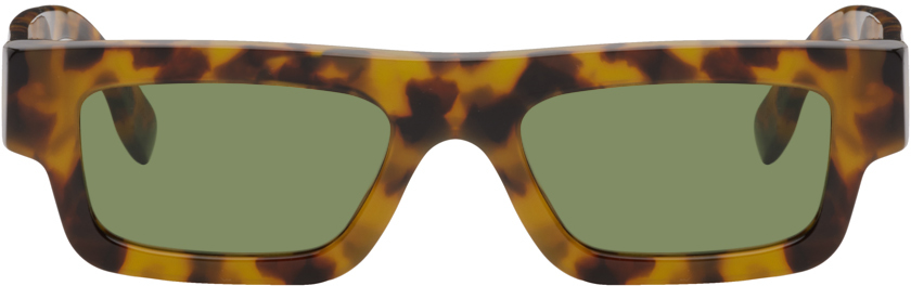 Lunettes De Soleil RETROSUPERFUTURE Medea - Monture Carrée Dorée, Verres Gris UV400, Neuf Avec étiquette