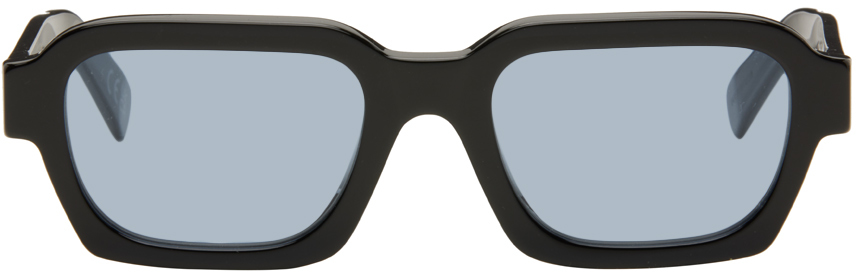 Retrosuperfuture Black Caro Sunglasses In Azure