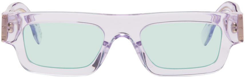 Retrosuperfuture Ssense Exclusive Purple Colpo Sunglasses In Purple/teal