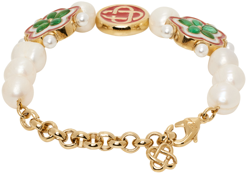 Casablanca Gold Laurel Leaf Bracelet | Smart Closet