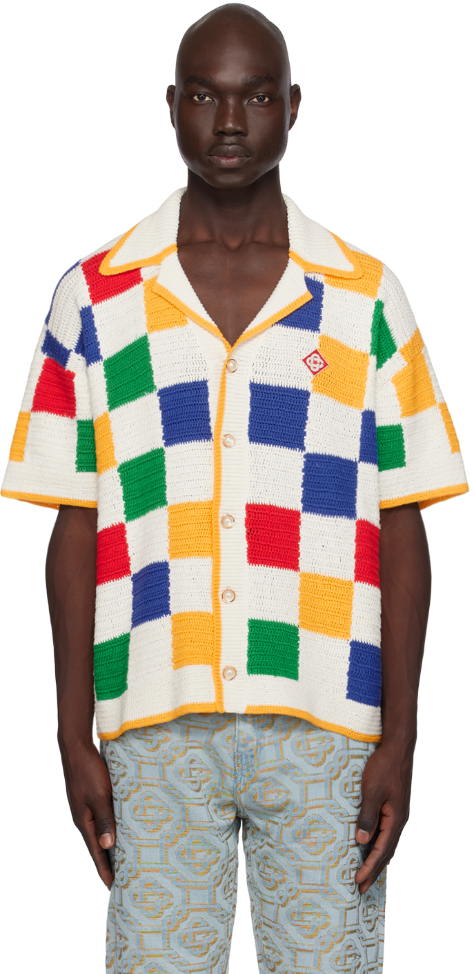 Shop Casablanca Multicolor Scuba Shirt