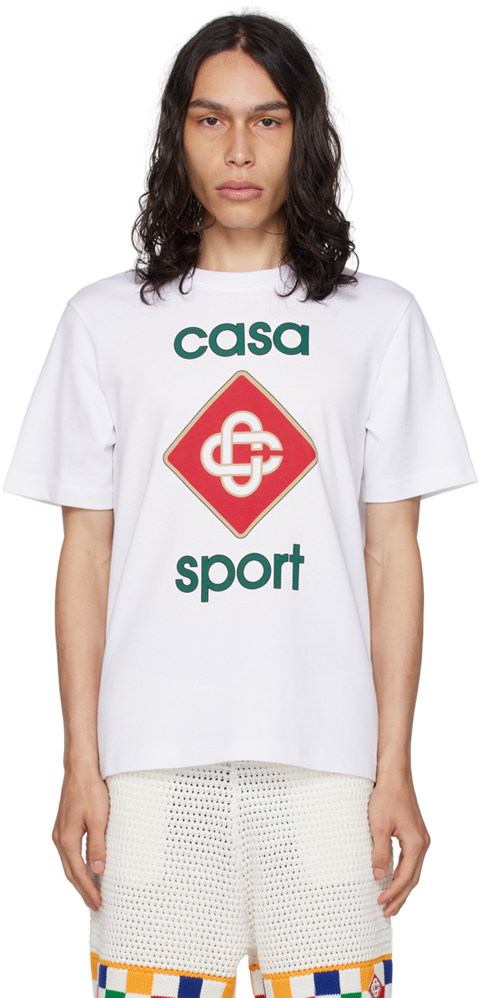 Casablanca White Casa Sport T-Shirt