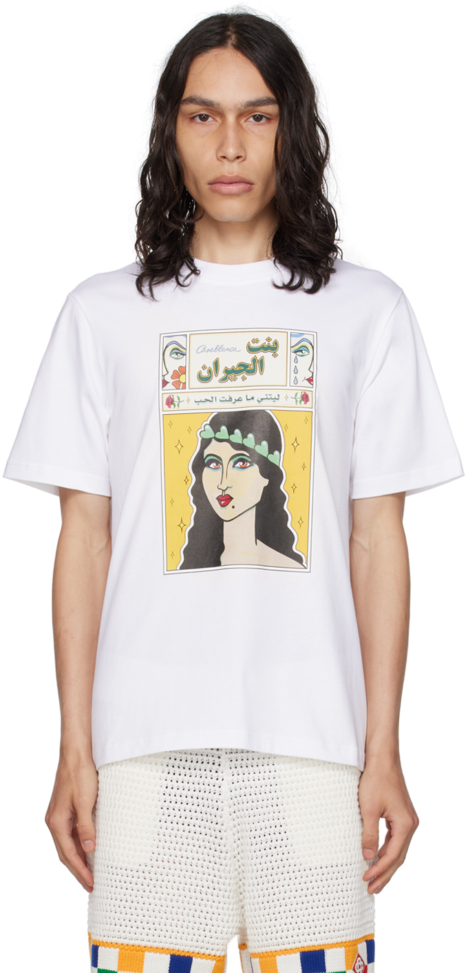 Casablanca White 'La Femme' T-Shirt