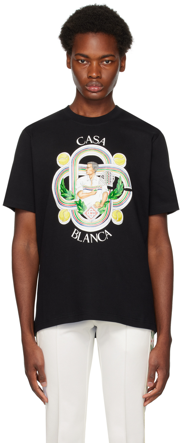 Casablanca Black 'Le Joueur' T-Shirt