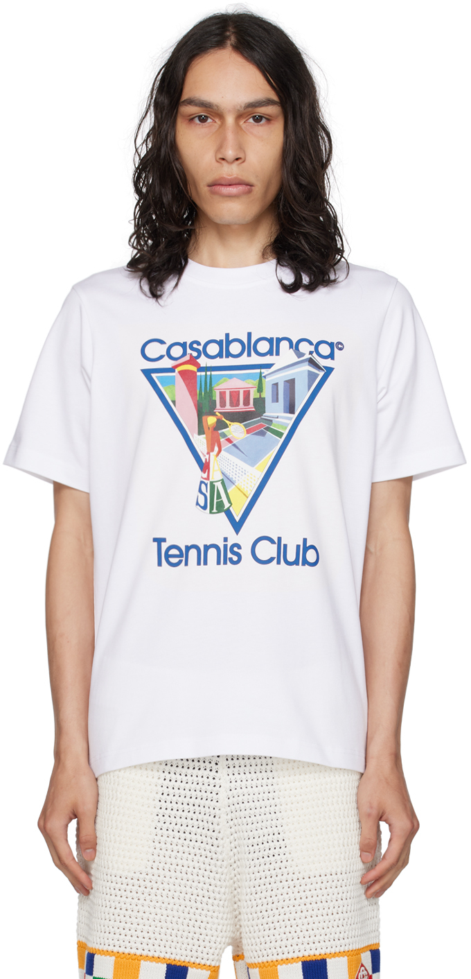 Casablanca White 'La Joueuse' T-Shirt