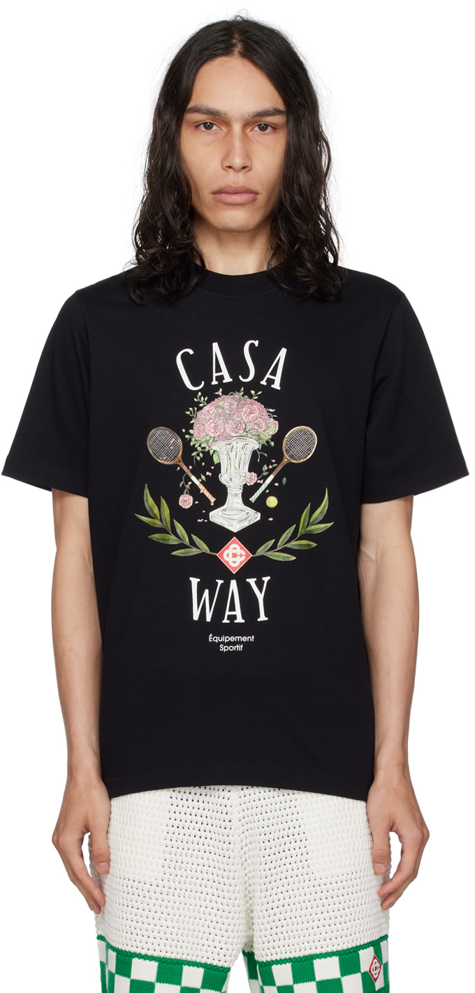 Casablanca SSENSE Exclusive Black Casa Way T-Shirt