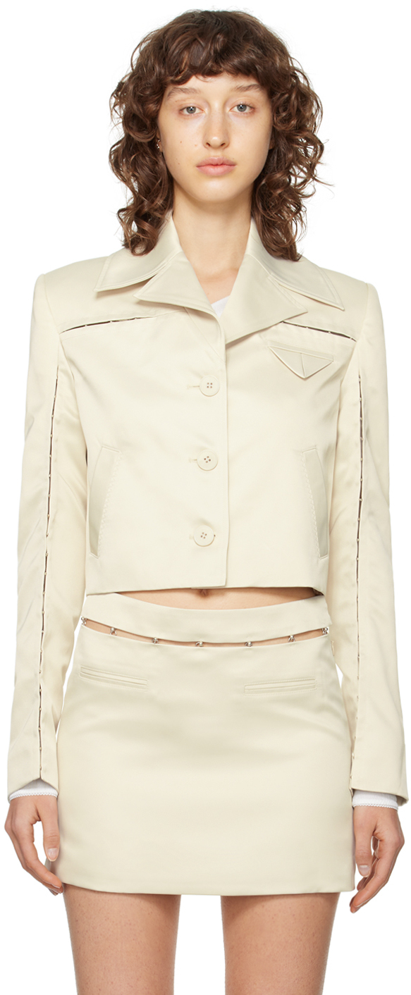 Anna October Off-white Gera Jacket In Ivory